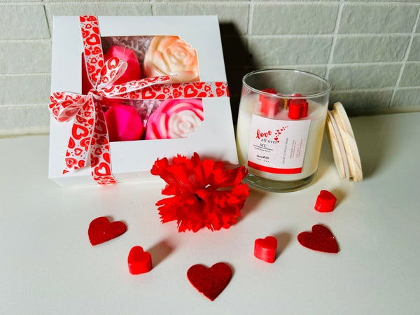 Valentines Day Candle Gift Set | Love All Over Me